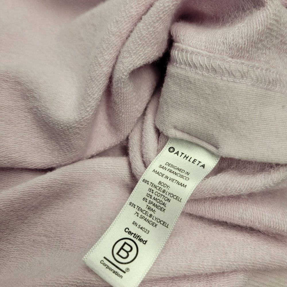 Athleta Sayulita Funnel Neck Tencel Lilac Hoodie - Picture 3 of 9